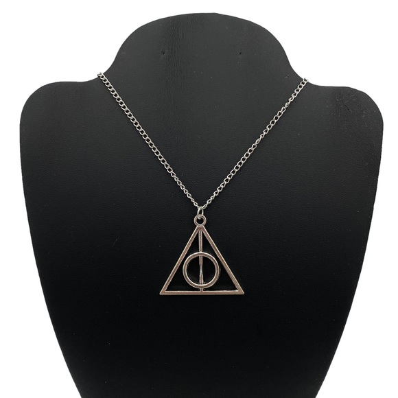 Harry Potter The Deathly Hallows Silver Necklace - Picture 1 of 5